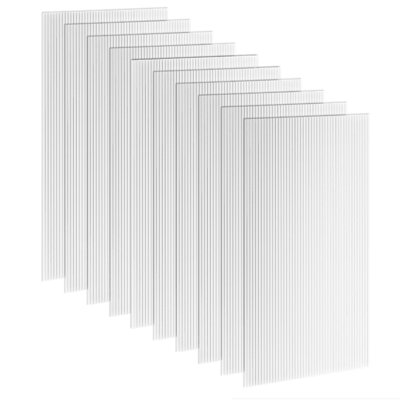 Greenhouse Panels UV Protected Twin-Wall Polycarbonate Sheet 47.2" x 23.6" 10 Pack Clear