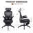 Foldex Ergonomic Office Chair, Folding Office Chair for Small Spaces with Lumbar Support-2093883902-2093883901