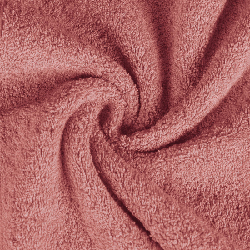 Atlas Cotton Plush Soft Highly-Absorbent Heavyweight Luxury 12 Piece Assorted Towel Set, Blush