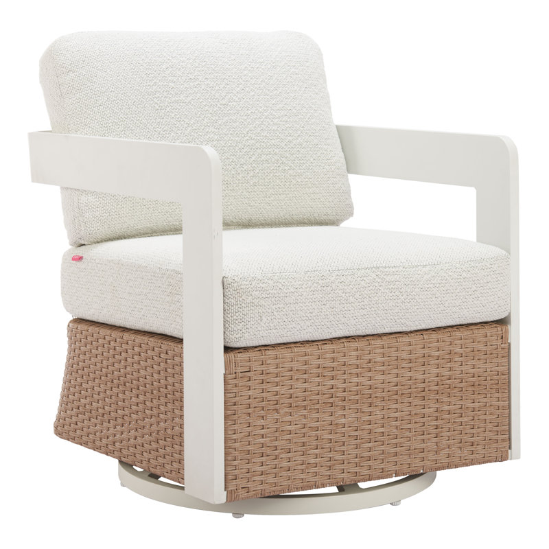 Fauteuil pivotant Gelo, blanc
