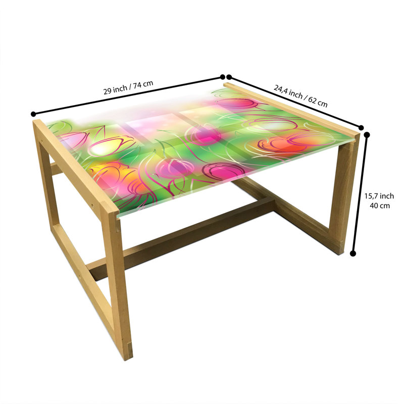 Jacksten Sled Coffee Table, 62cm H x 74cm W x 40cm D