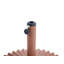 Parasol Base CAREZZA Round Brown 21 kg