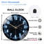 Superbe horloge murale numérique à DEL avec affichage 12 heures - Horloge murale moderne en verre 12 po
