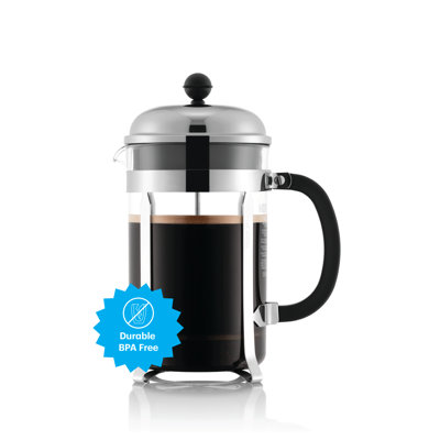 Cafetière Bodum Chambord, 51 oz, chrome