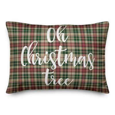  Coussin Oh Oh Christmas Tree in Tartan