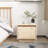 vidaXL Bedside Cabinet Solid pinewood Compact Storage-1762684780