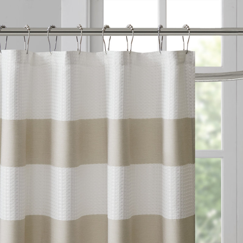 Rideau de douche avec traitement 3M, Taupe, L 54,05 po x L 78,05 po