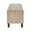Eden Genuine Leather Upholstered Bench