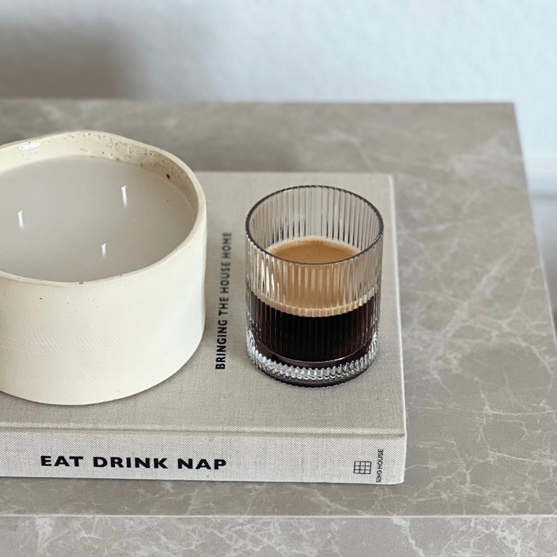 Zoha Borosilicate Glass Drinking Glass Set, 220ml