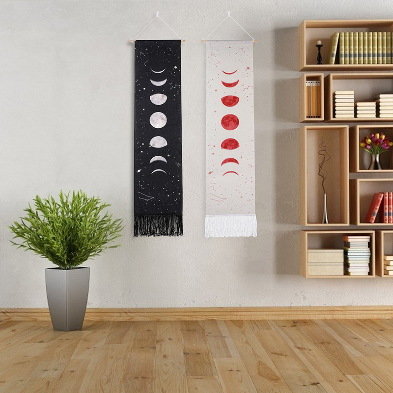 Tapisserie en coton et lune