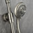 Riviera 8-in Rain Showerhead Shower System with 3-Body Jets Pivoting Shower Arm and Multi-function Handshower-36810973
