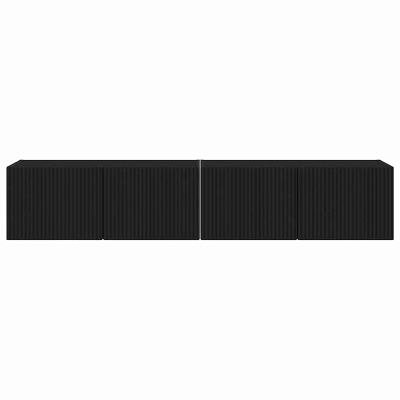 Unfinished TV Stand, 29.5cm H x 78.5cm L x 31cm W, Black