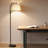 Modern Arc Floor Lamp With Adjustable Head, 0-100% Dimmable Standing Lamp For Living Room, Bedroom, Or Office, Includes 9W Led Bulb