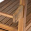 Ensemble de 1 chariot d'extérieur pour terrasse en bois d'acacia-129208214