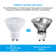 Dimmable Led Spotlight Bulb, Gu10 LED Light Bulb, 6.5w (50w Equivalent), UL Listed, Daylight