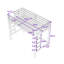 Classic Metal Loft Bed with Dual-Side Ladders-1798008975