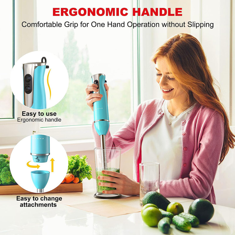 Galanz 2 Speed Hand Immersion Blender, Blue