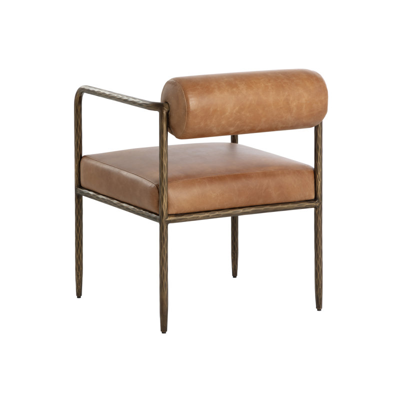 Leather Arm Chair, Brown