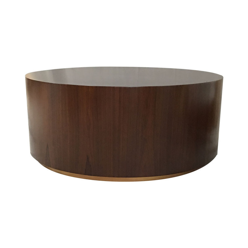 Ambah Solid Wood Drum Coffee Table