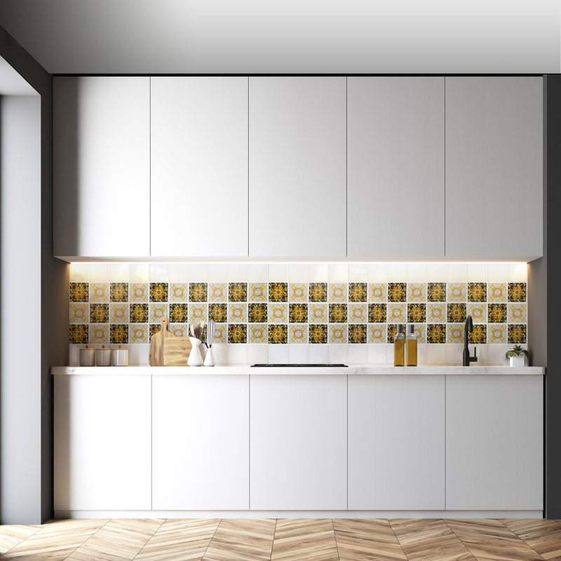 19" x 38" 3D Wall Panel in White (5-Pack)