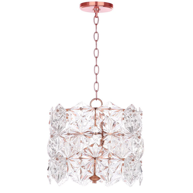 Luminaire suspendu tambour 4 lumières unique Bilston