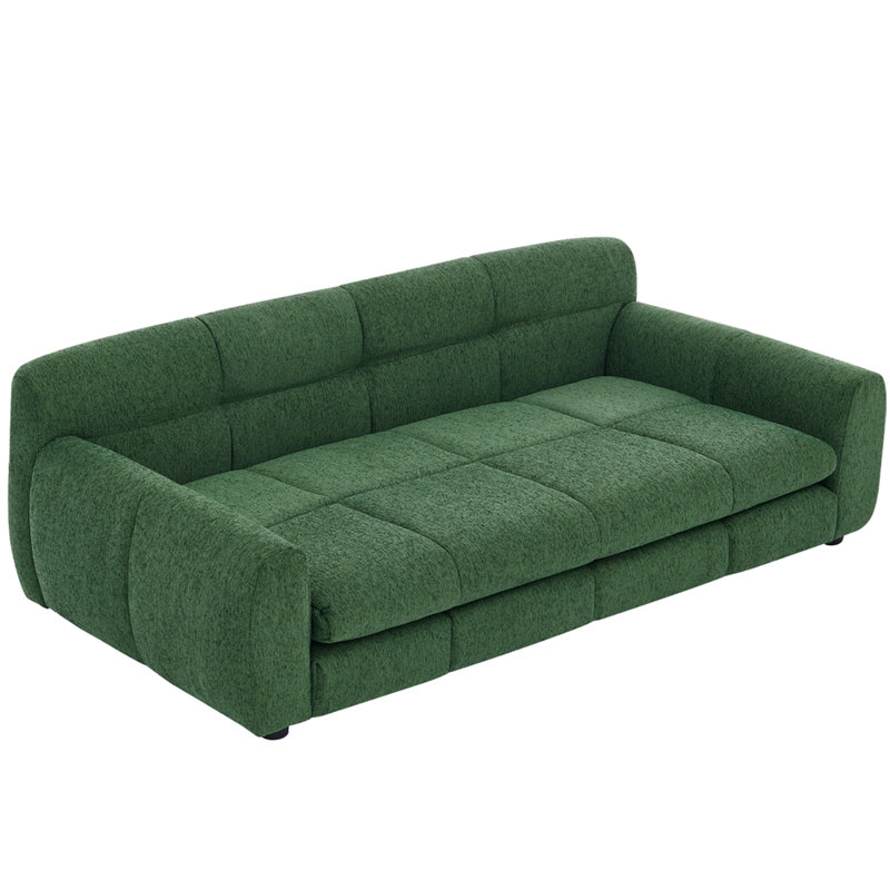 Lit confortable pour animaux de compagnie pour grands et grands chiens, lin olive avec dossiers