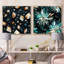 Villepinte - Ensemble de 2 collages carrés abstraits-101847726-101847728