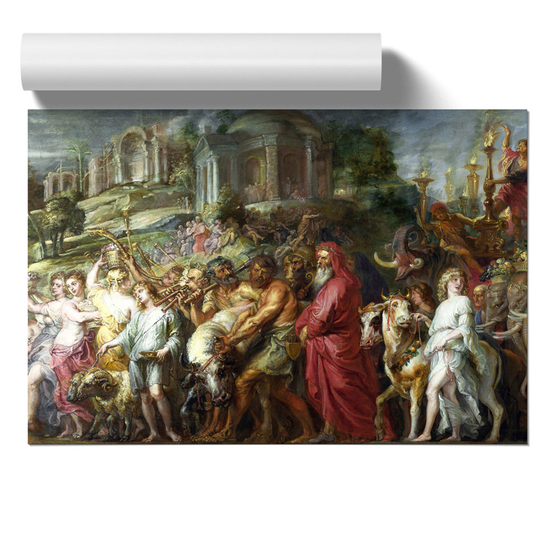 A Roman Triumph by Peter Paul Rubens - No Frame Print, 42cm H x 59cm W x 0.1cm D