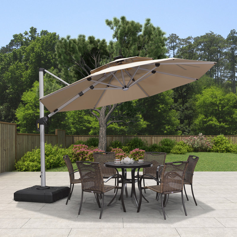 Cotter 3.4m Cantilever Parasol, Beige