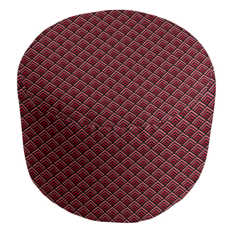 Repose-pieds Avicia, Rouge vin / noir
