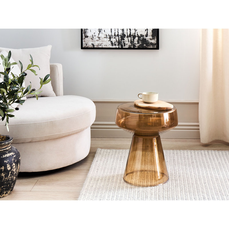 Bekam Side Table, Golden Brown