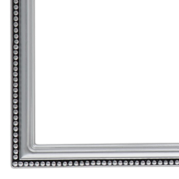 Miroir pleine grandeur encadré, Jet argenté