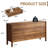 3 Piece Bedroom Set，9-drawer Dresser And 2 Nightstands, Brown