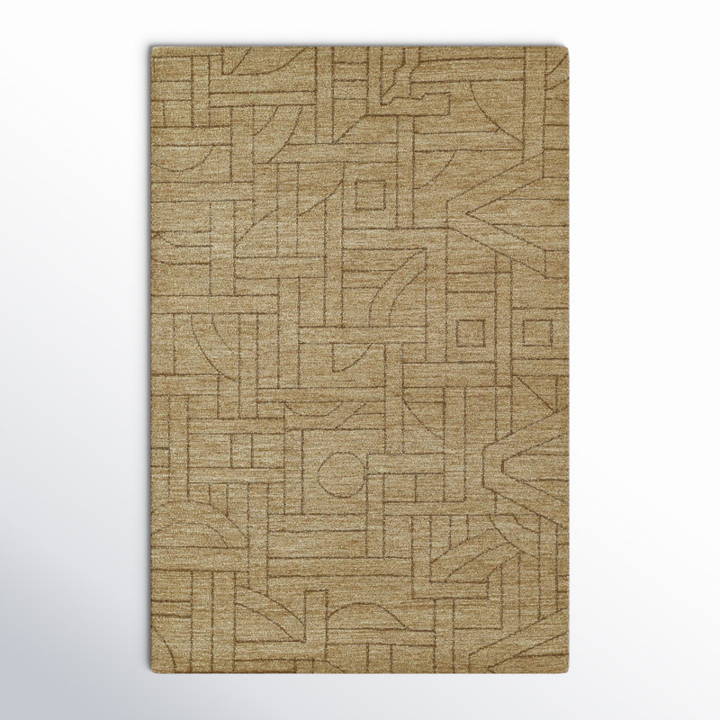 Ann-Sophie Hand Tufted Wool Natural Area Rug 5'' X 8'', Rectangle 2' x 3'