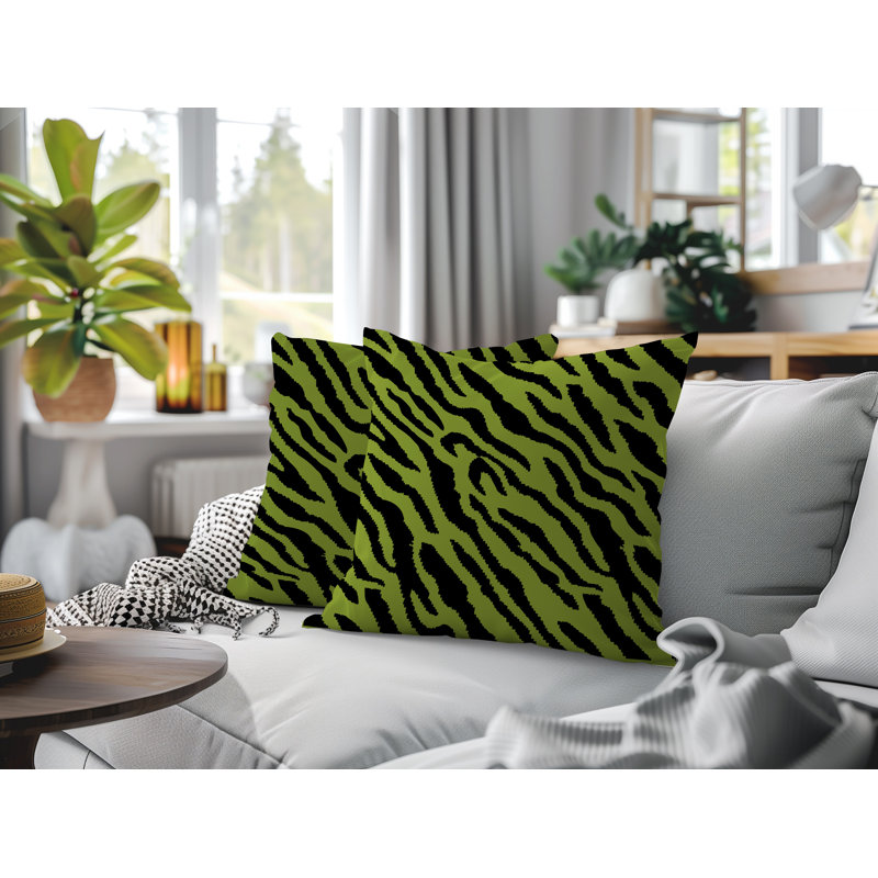 Coussin intérieur / extérieur Valerie, 18x18, Chartreuse