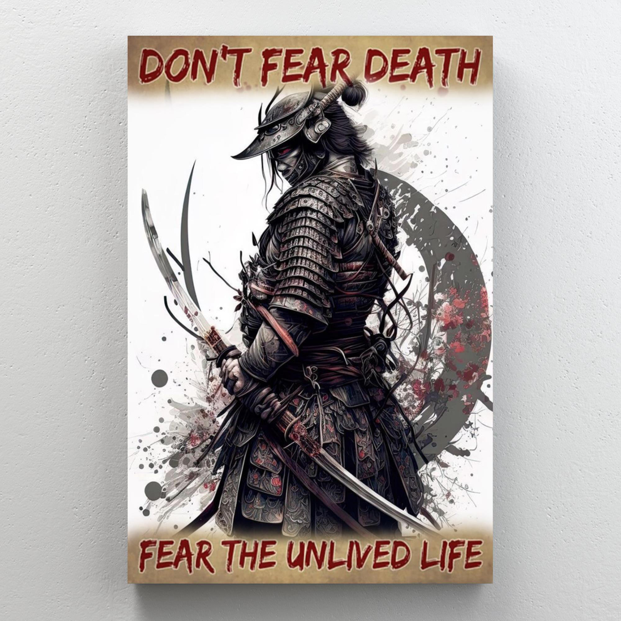 Trinx Samurai Dont Fear Death Rectangle Graphic Art Print On Wrapped