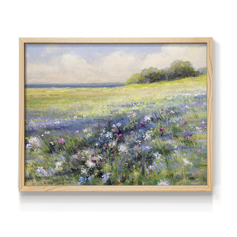 Au bord de la mer - Reproduction encadrée - Restickable, Naturel, H 11 po x l 14 po