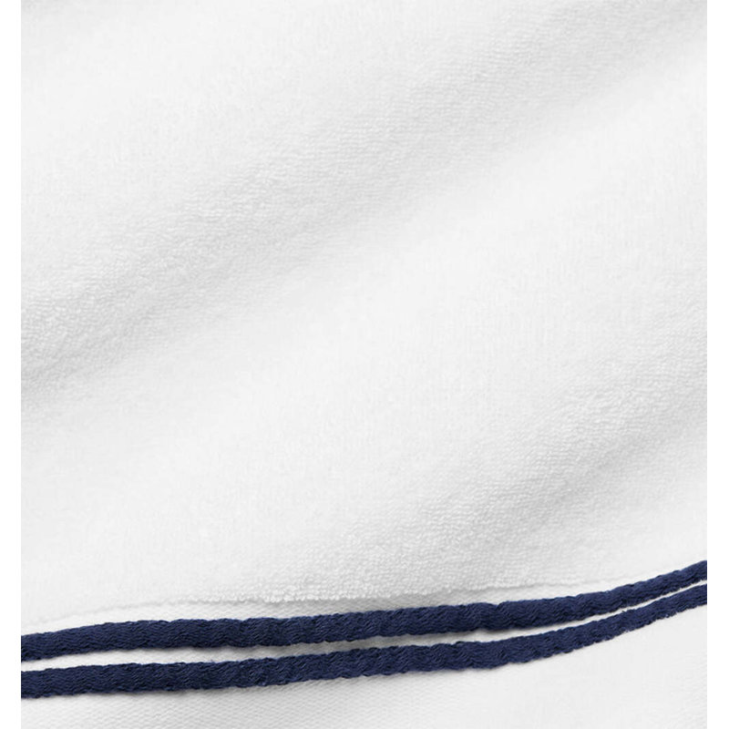 Aura Hand Towel, White/Navy