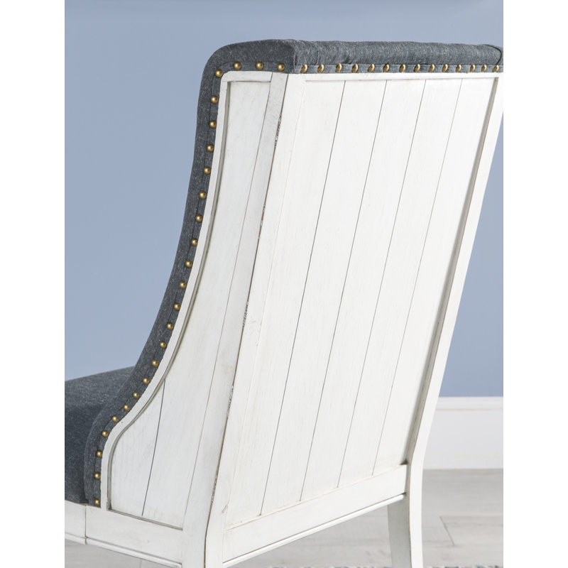 Chaise d'appoint Quickep en blanc / noir