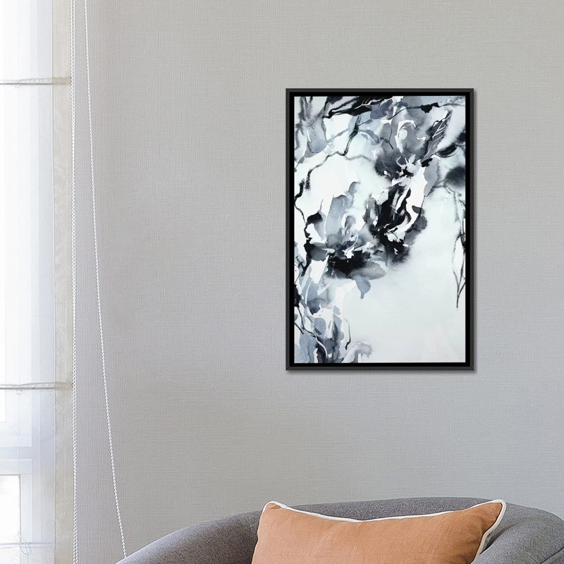 « moments ii », impression sur toile, H 26 po x l 18 po x P 1,5 po, Toile avec cadre noir, Pas de tapis