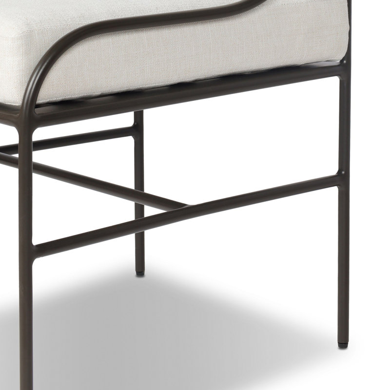 Segovia Outdoor Dining Chair-Catalina Stone, Vergo Cream