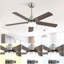 Ventilateur de plafond 5 pales réversible Noiseless
