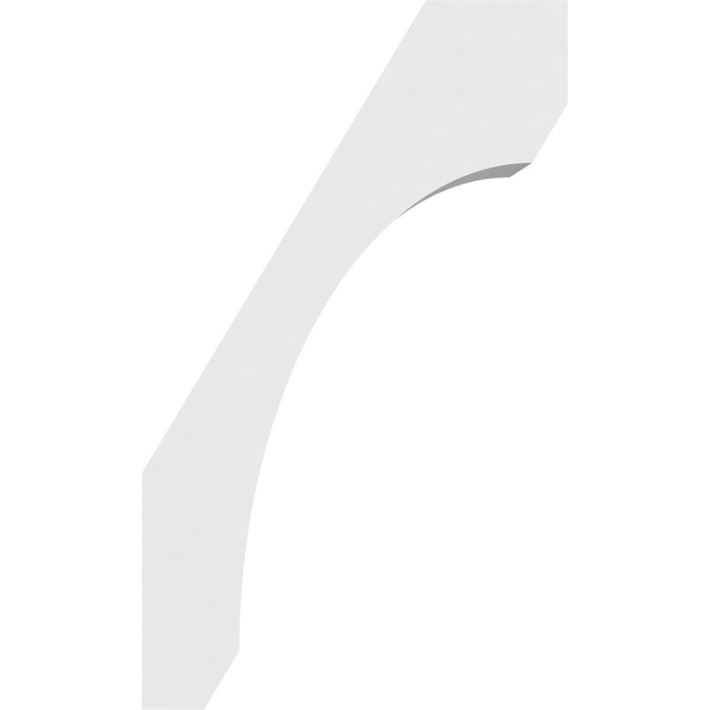 Attelle de genou standard en PVC de qualité architecturale, H 10 po x l 3 po x P 6 po