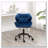 Eldon Diamond Tufted Adjustable Swivel Office Chair,Blue-665095465