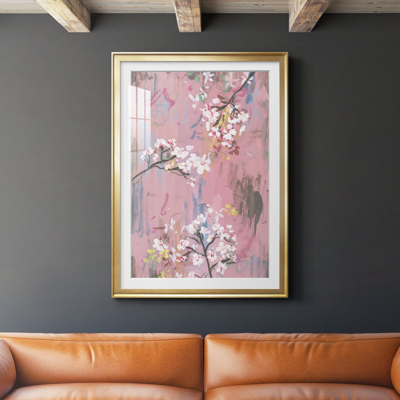 " Emerging II ", Gold Framed, 42.5" H x 30.5" W x 1" D