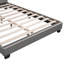 Lit plateforme tapissier en similicuir