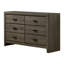 Commode grise 6 tiroirs 47,25 po Quillan