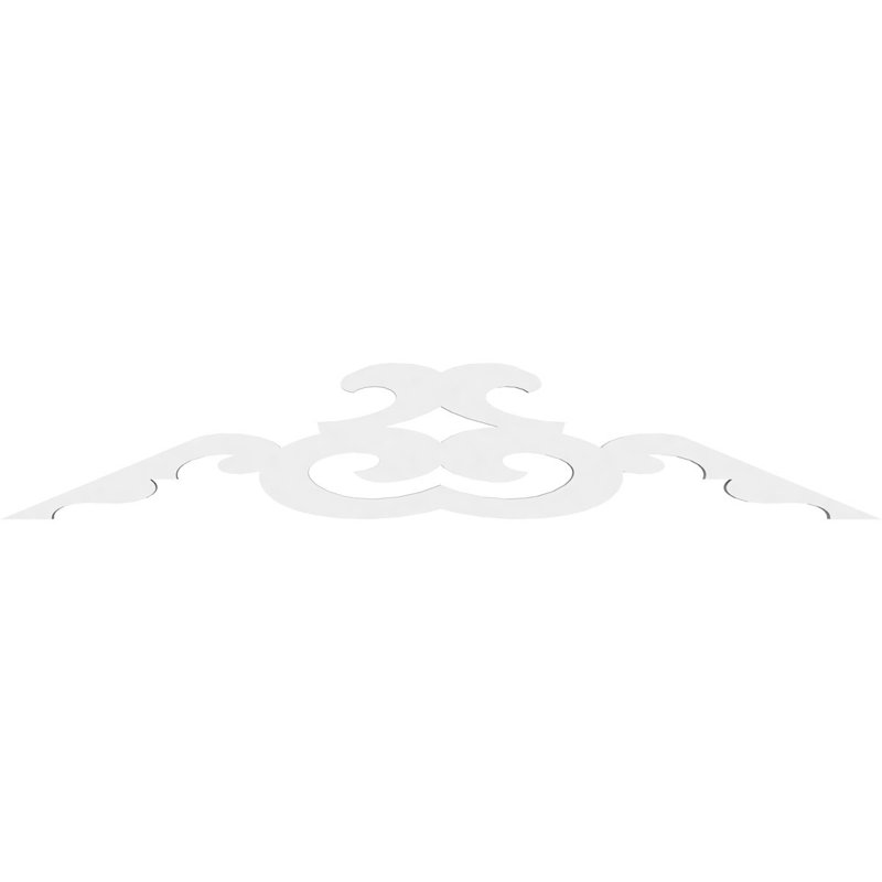Benson Signature Urethane Gable Pediment, Primed Tan, 7.5"H x 36"W, 5/12