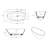 59'' x 30.7'' Solid Surface Bathtub