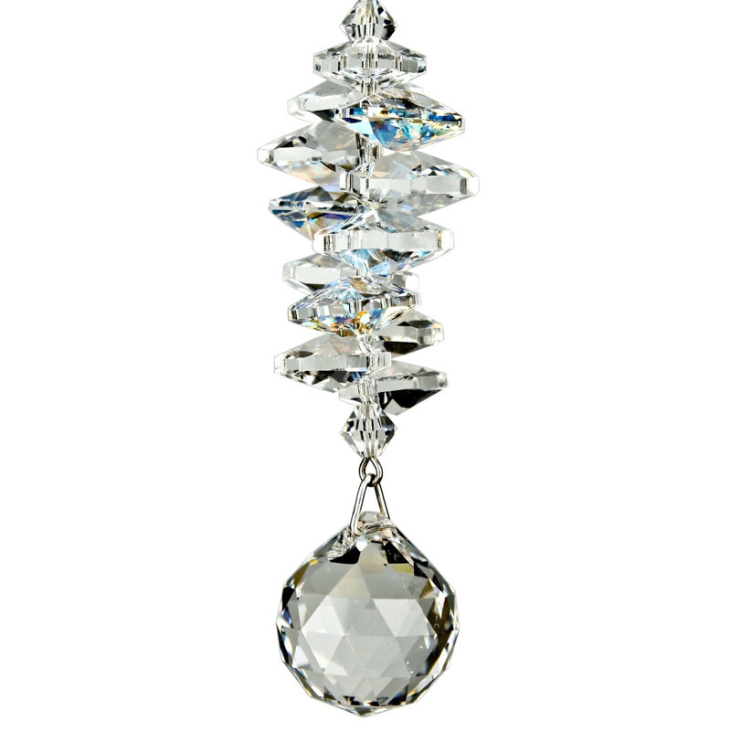 Boule de cristal cascade de glace, Arc-en-ciel, 3.5" H x 1" W x 1" D